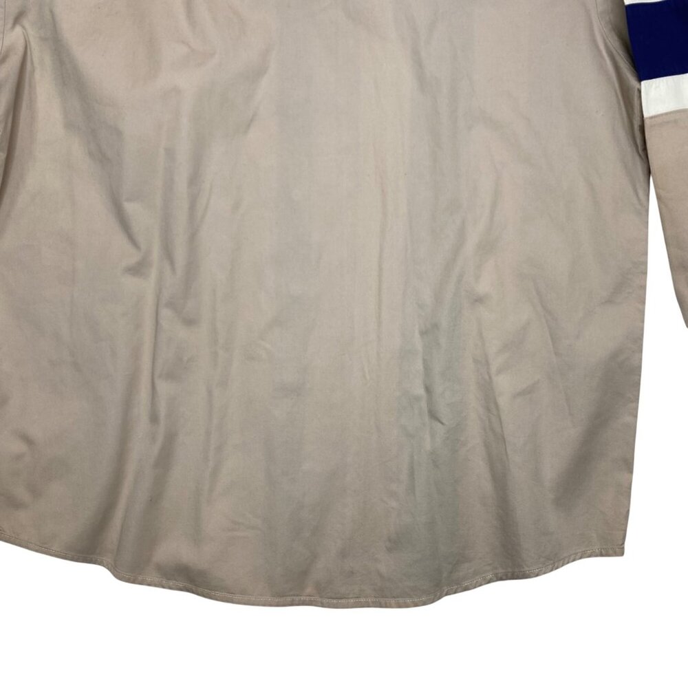 VTG Wrangler Beige/Blue Color block Embroidered southwestern Snap shirt XL - Picture 9 of 9